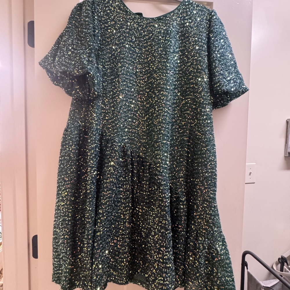 Baltic Born Green Sequin Dress